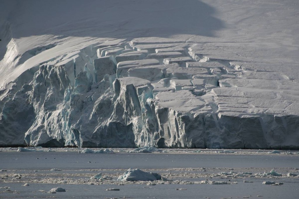 Glacier calving happening soon